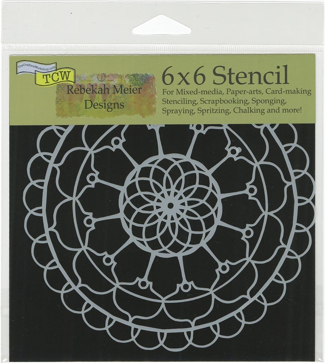 Crafters Workshop TCW710S Template 6"x6"-Endless Swirls