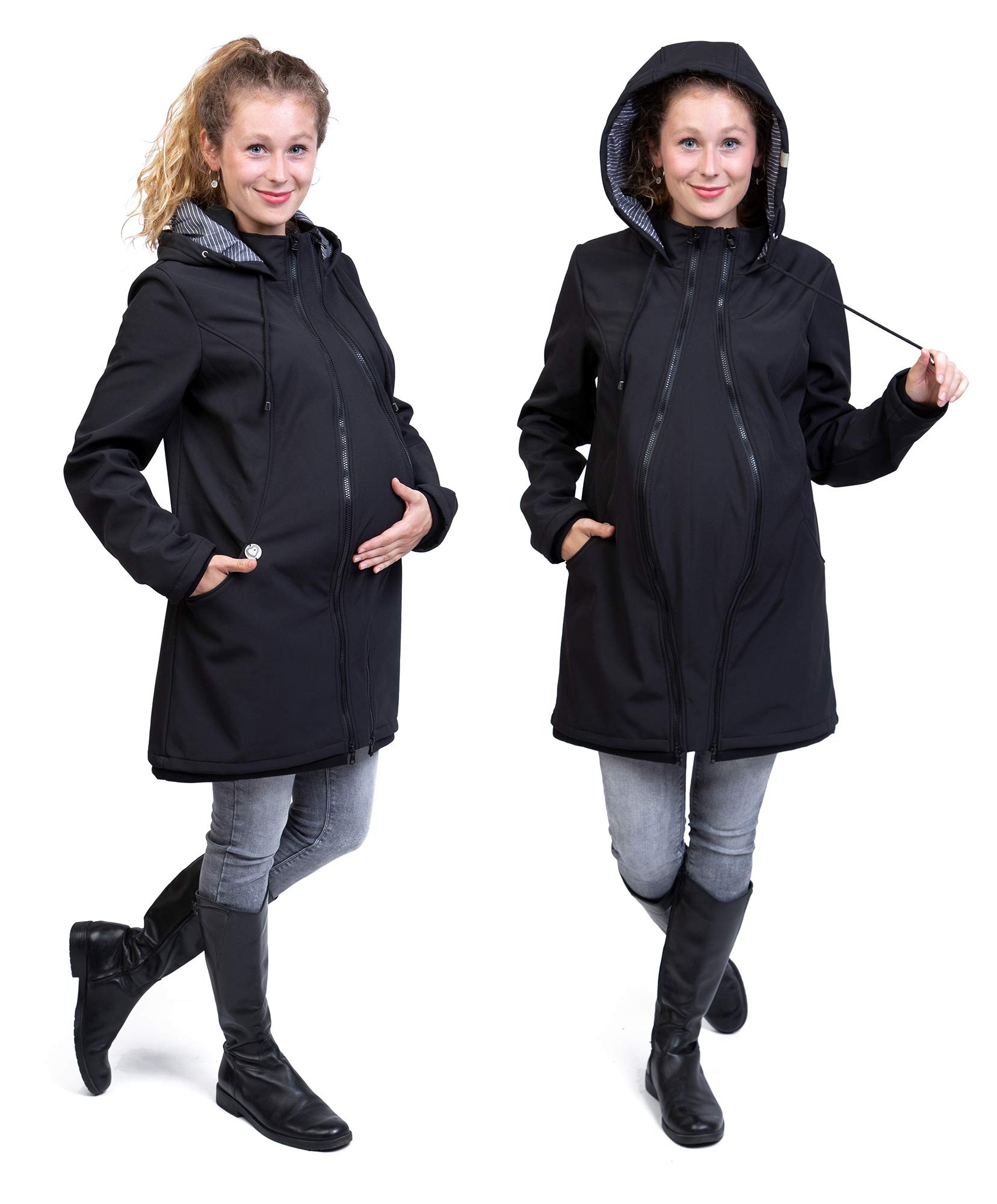 Viva la Mama – Allwetter Funktionsjacke für Mama und Baby, Umstandsjacke + Tragejacke - MELLORY