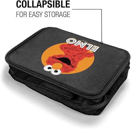 Miniatura 4 de LOGOVISION Sesame Street Elmo Scribble - Lonchera con aislamiento de lados suaves, bolsa de almuerzo reutilizable para trabajo escolar, oficina, sin