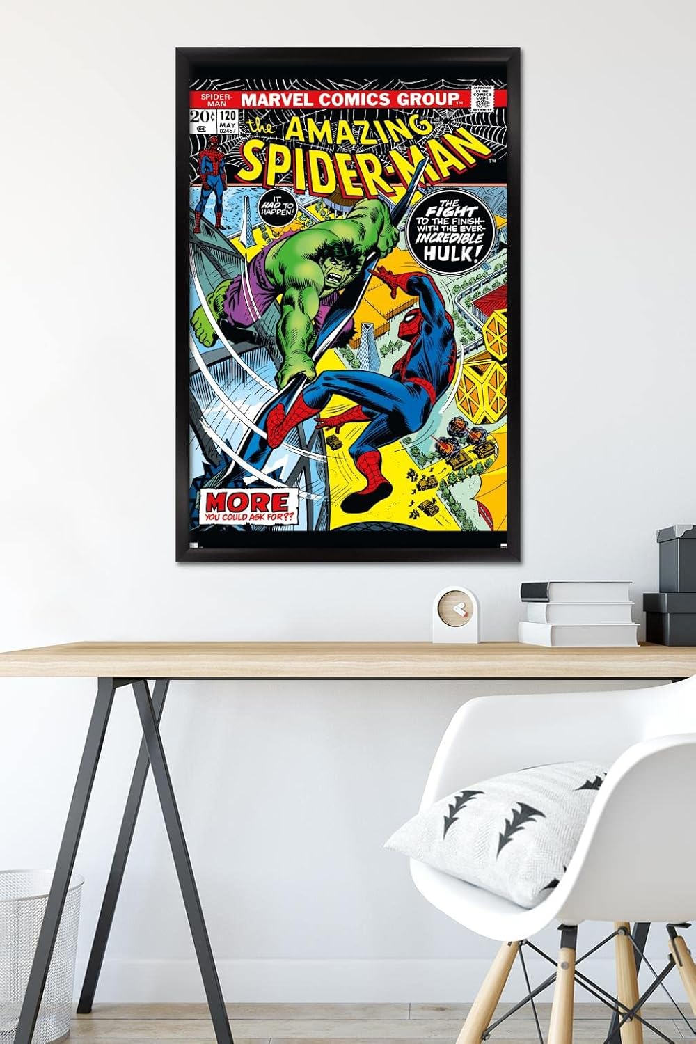 Trends International Marvel Comics Amazing Spider-Man #120 Wall Poster, 34L x 22.4W, Black Framed Version