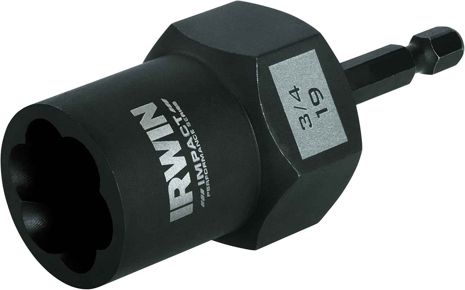 IRWIN Bolt-Grip 1859113 Irwin Tools Impact Performance Series Bolt Grip Bolt Extractor with 1/2-Inch Square Drive with 1/4-Inch Hex Adapter