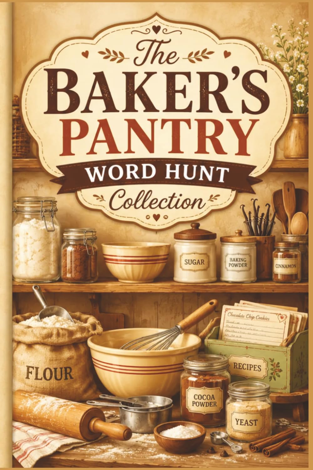 The Baker's Pantry Word Hunt Collection: 60 Large Print Word Search Puzzles for Baking Enthusiasts: A Culinary Activity Book for Pastry Lovers, Cake ... Hobbyist Specialized Puzzle Collection)