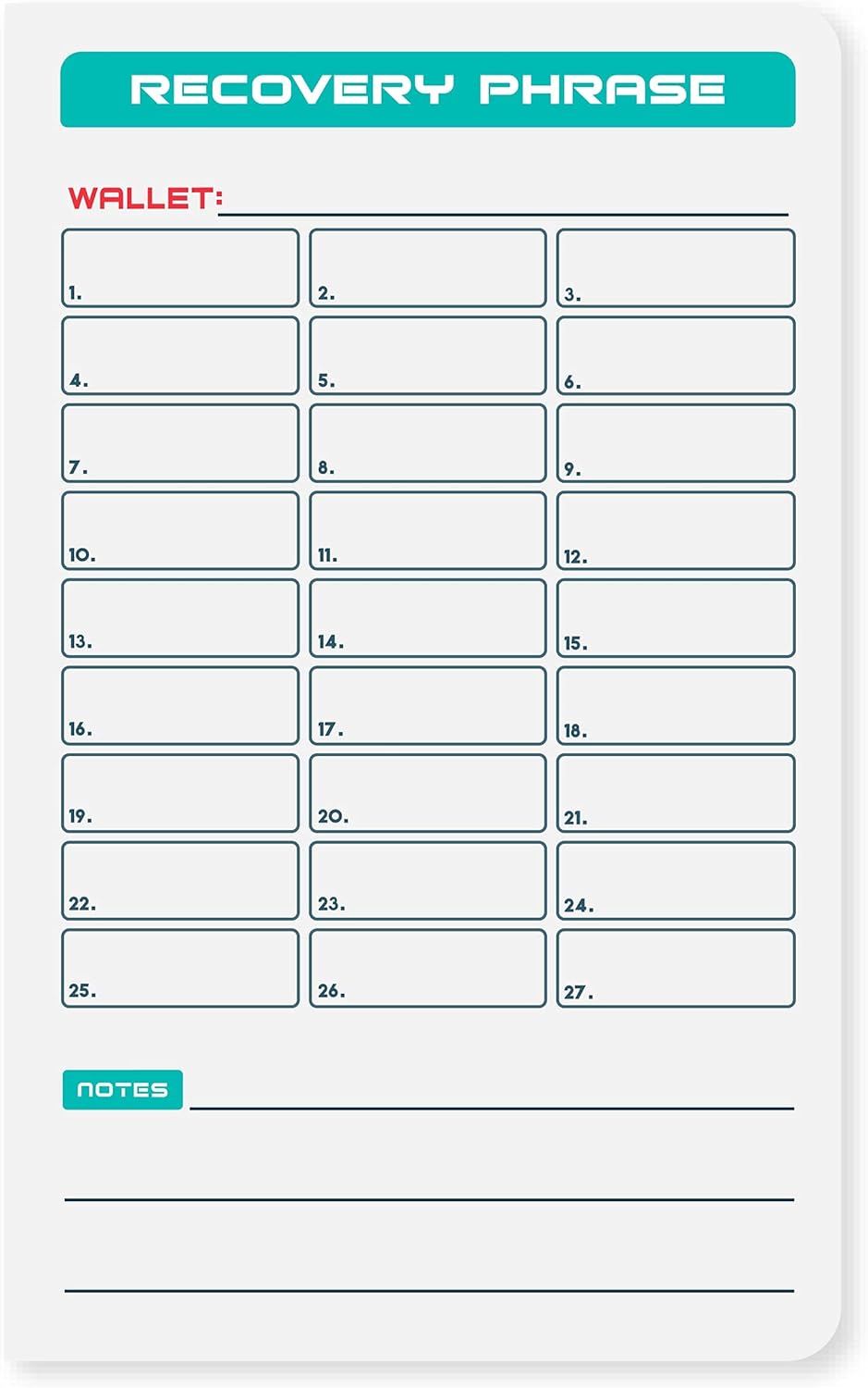 SHIELDFOLIO Stonebook World's Most Secure Crypto Password Notebook | Seed Phrase And Private Key Cold Storage Method | Premium Water-Resistant Paper | 5.5" X 3.5 - View #6