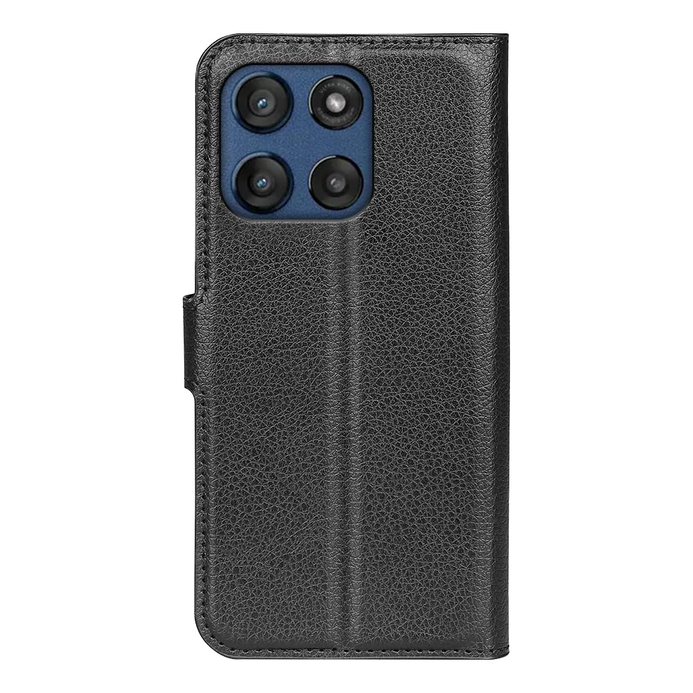 Etui do Motorola Edge 60 Fusion, wysokiej jakości skórzane etui portfelowe z klapką z silikonowym zderzakiem [podpórka] [uchwyt na karty] [klamra magnetyczna] etui na książki skórka do Motorola