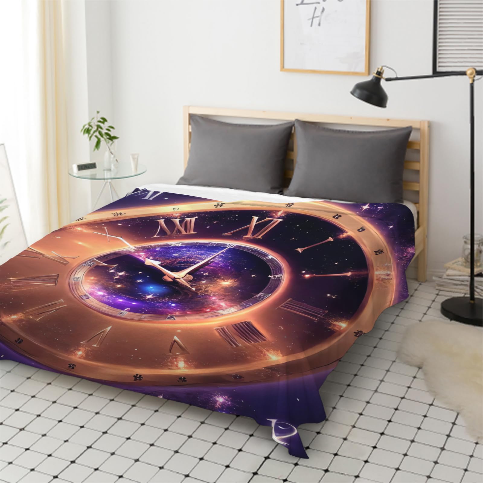 Manta de Franela Geométrico 180x200 cm Manta de Franela de Microfibra Sueño Manta de Felpa Suave para Sofá Cama Manta Polar Invierno Gruesa y Esponjosa Caliente
