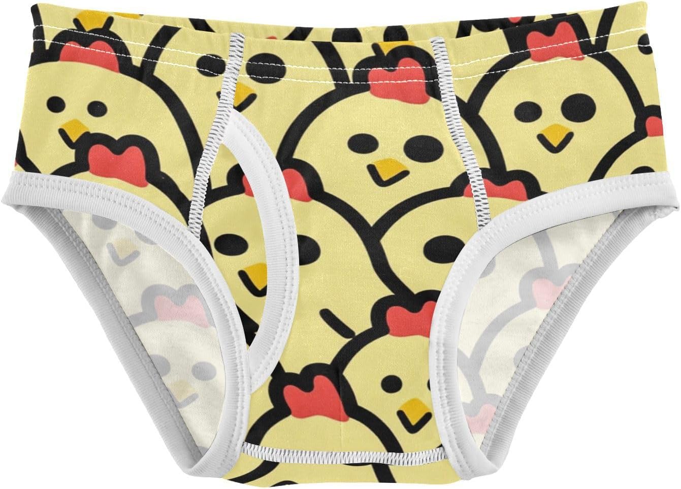 visesunny Boys Potty Training Underwear Cute Yellow Chick Design Breathe Cotton Briefs Size 2T-8Y for Toddler