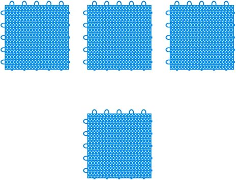 4 Pack of Dryland Ice Tiles for Hockey Training Sessions