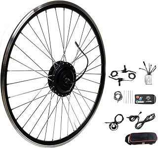 JEWMIA E-bike Conversion Kit Front Wheel Electric Bike Conversion Kit E-bike 250W 500W Electric Bike for Adults