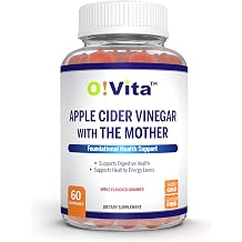 Apple Cider Vinegar Gummies with The Mother, Gluten Free, Vegan, Made with Pomagranate, Beet Root, and Vitamin B12 for Energy - 60 Non-GMO Apple Flavored Gummies, up to 2-Month Supply