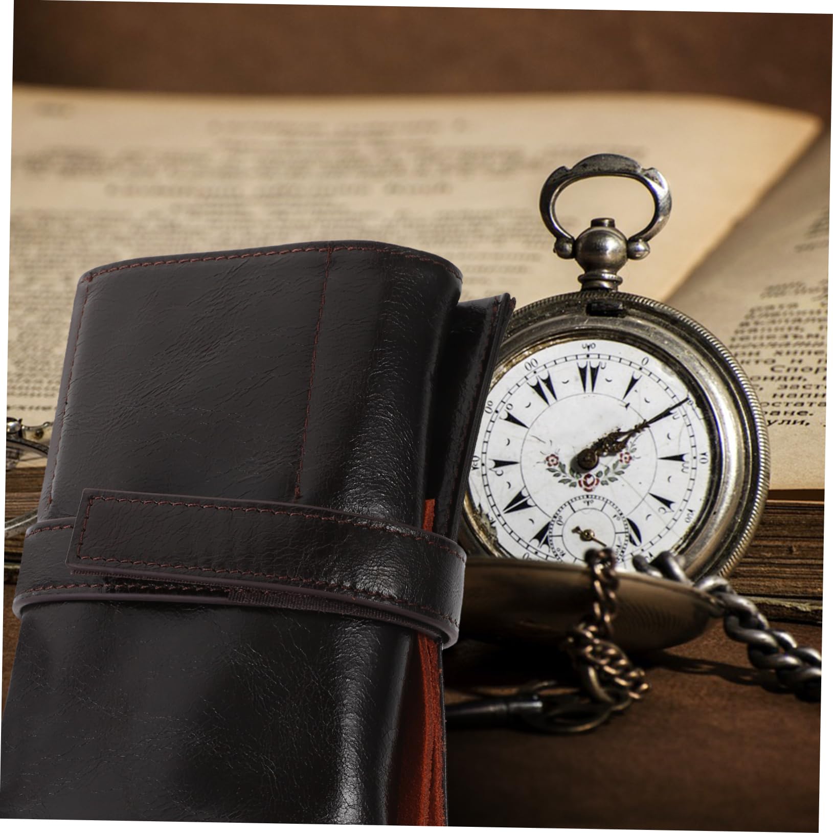 Borsa Porta Orologi in Pelle - Organizer Da Viaggio Per Orologi Da Uomo E Da Donna Contenitore Con Scomparti Multipli