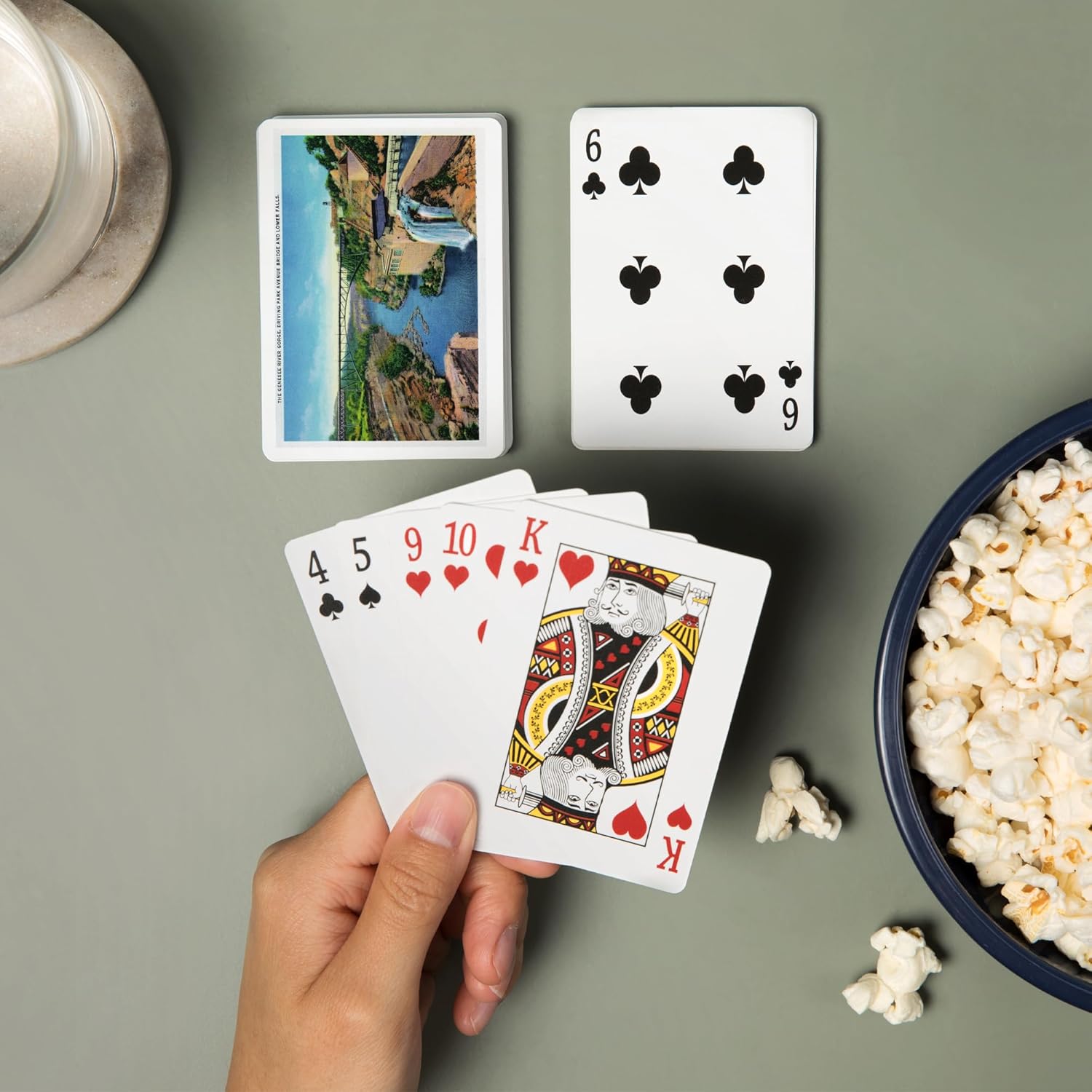 Lantern Press Rochester, NY, Genesee River Gorge, Park Avenue Bridge, Lower Falls View, 52 Playing Cards for Adults, Poker Size Card Deck