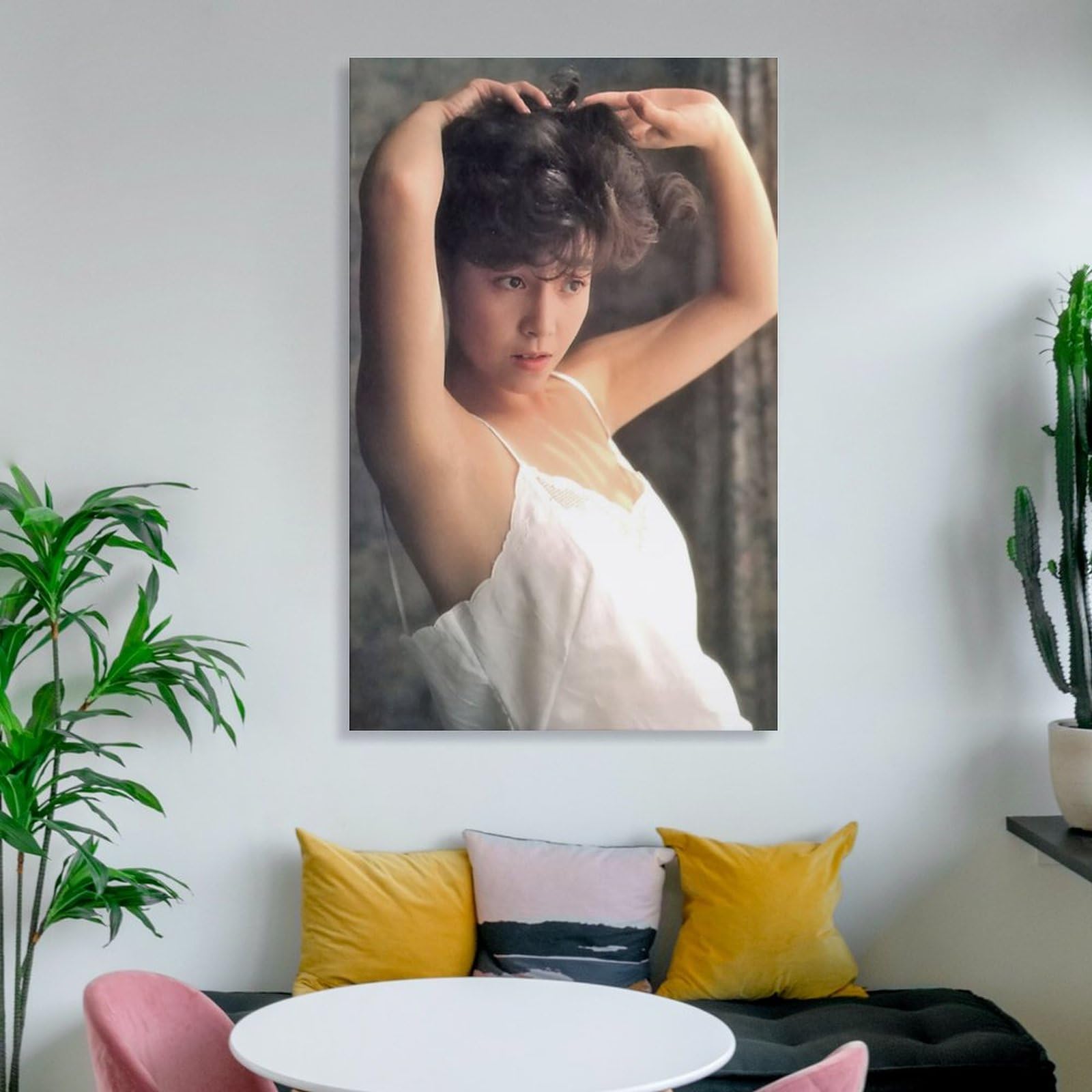 Amazon.co.jp: 柏原芳恵写真ビキニセクシー壁飾りポスター キャンバス