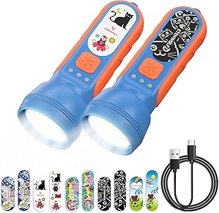 ETENWOLF L1 Rechargeable Flashlight for Kids(2-Pack),LED Flashlight with...