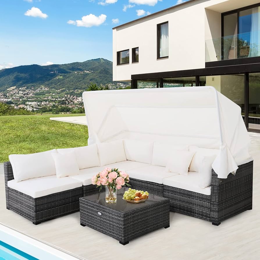 Amazon.com: Tangkula 6-Piece Patio Furniture Set w
