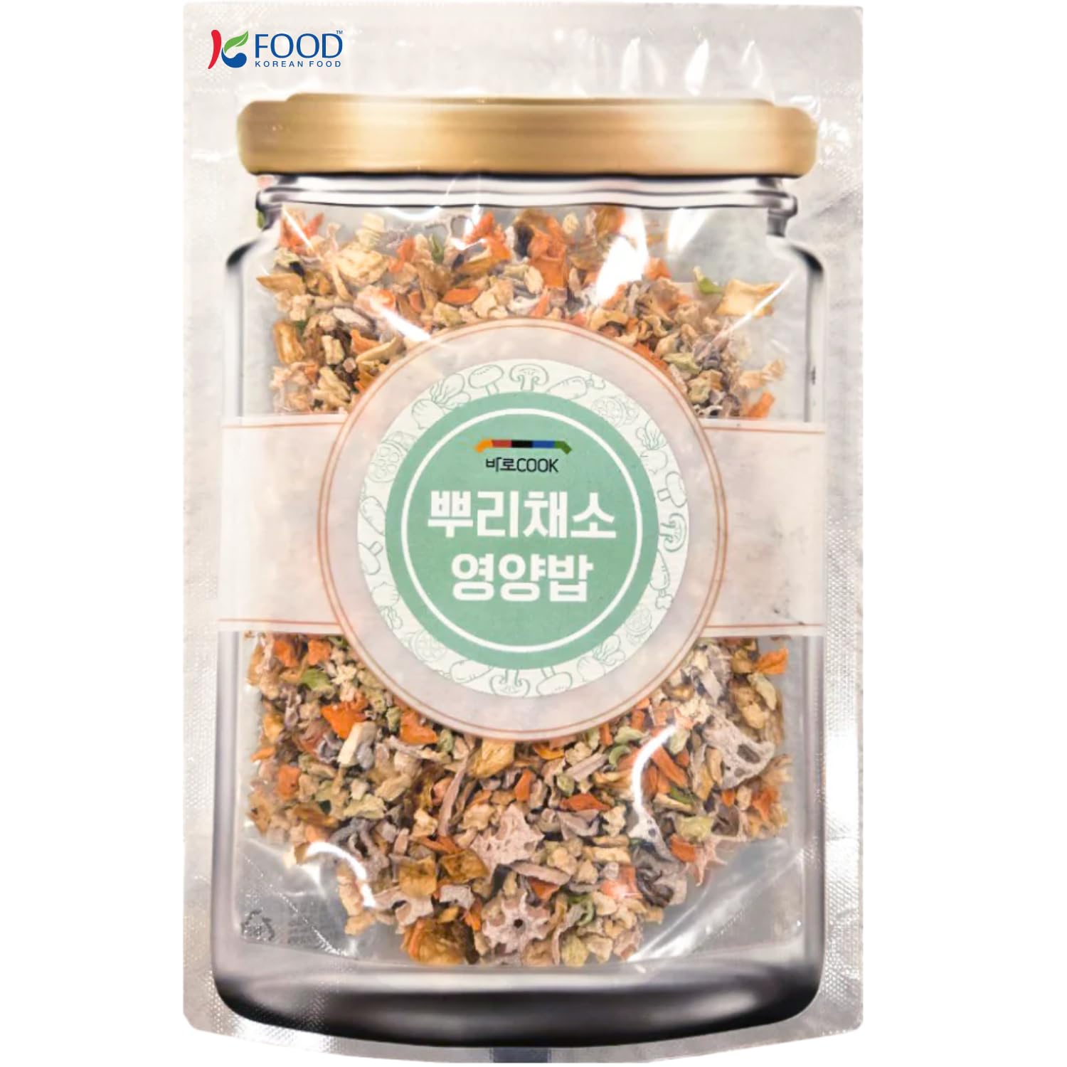 Korean Food Root Vegetables for Rice Cooking – 80g Pack (3-Pack Bundle) – Vegitable Mix Vegan Vegetable Bibimbob, 뿌리채소 영양밥, 비빕밥