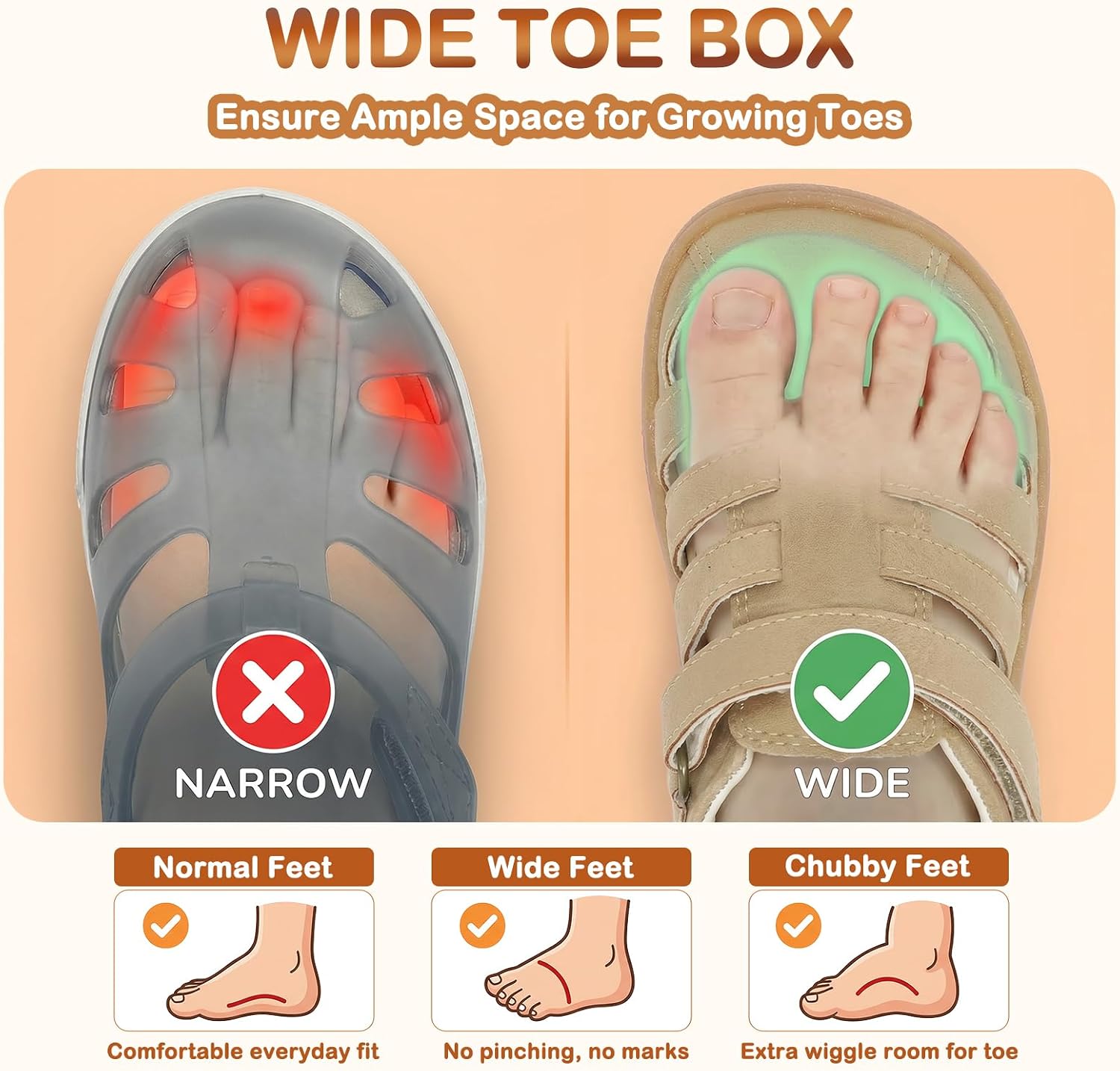 Boys Girls Barefoot Fisherman Sandals Kids Leather Walking Flats