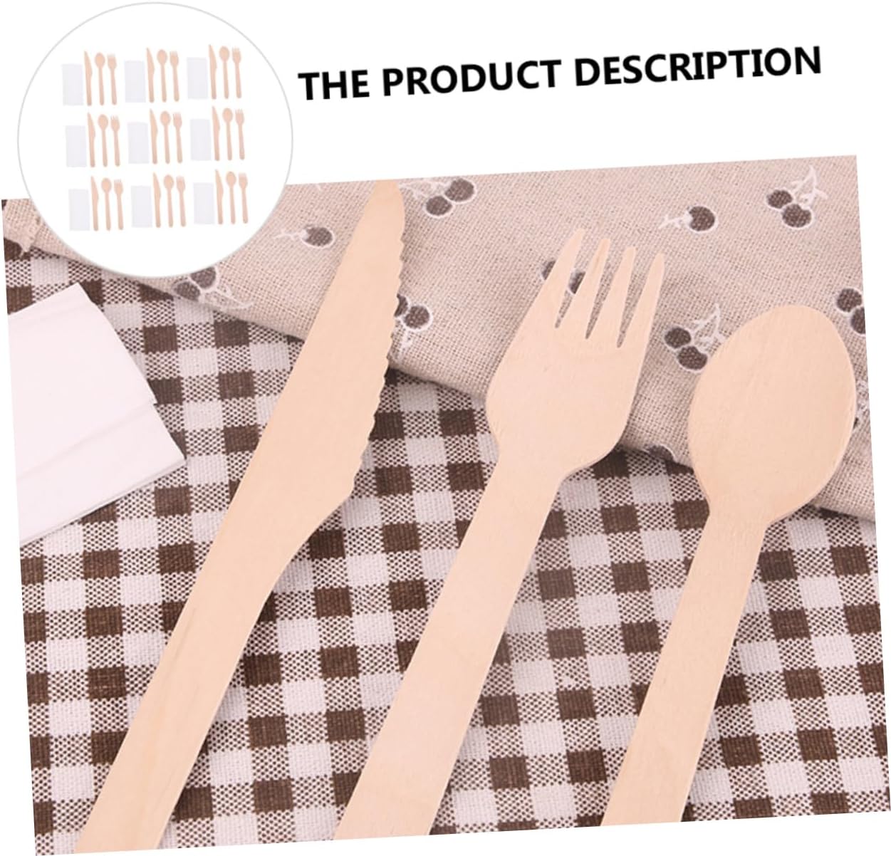 Didiseaon 50sets Disposable Tableware Set Forks Spoons and Napkins for Parties Festivals and Celebrations Convenient Dinnerware for Easy Cleanup