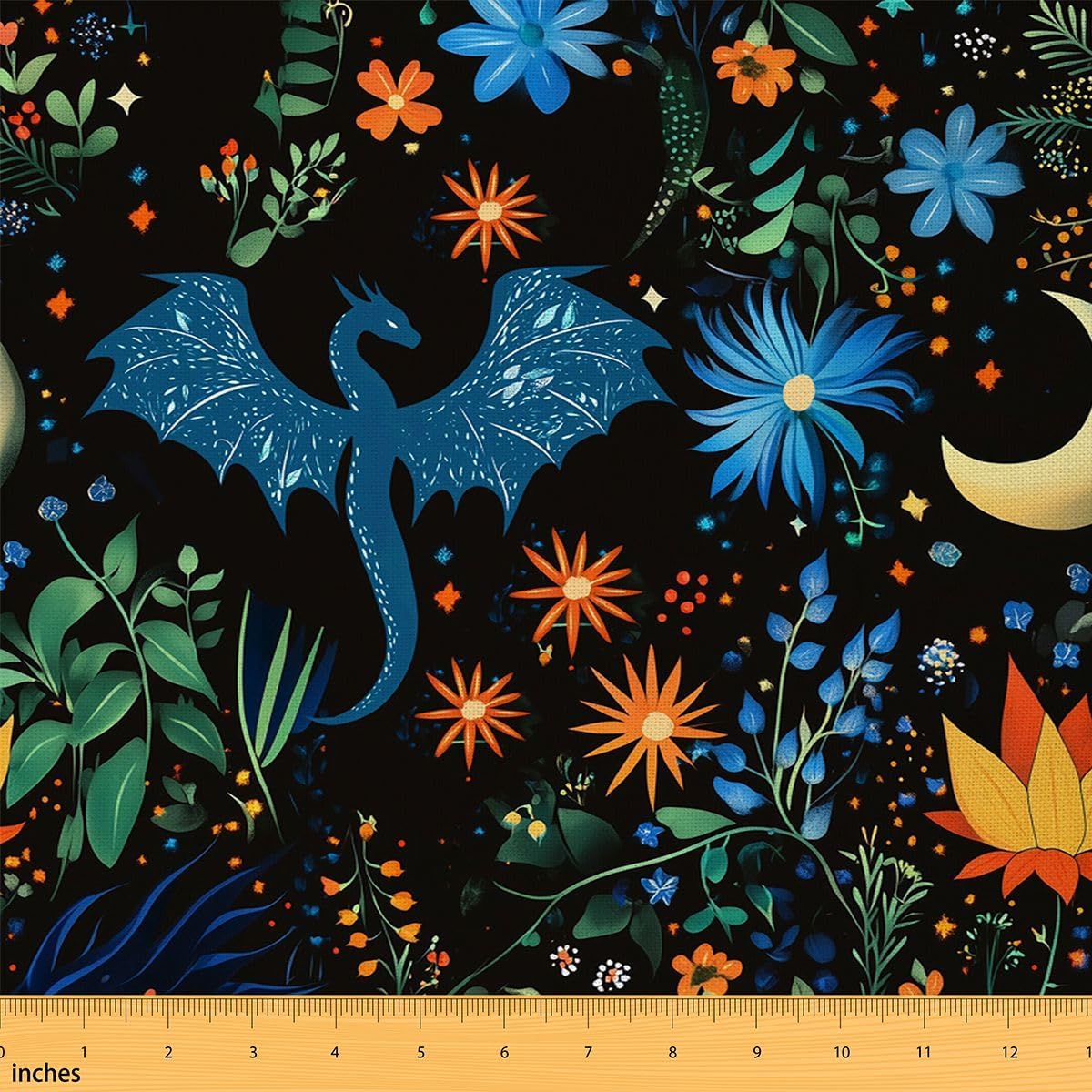 Cherry Blossom Floral Pink Polyester Fabric, 3 Yards, 108" L x 59" W, Waterproof, Machine Washable, Perfect for DIY Crafts and Home Decorations