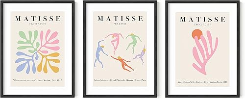 HAUS AND HUES Juego de 3 decoración de pared pastel danesa, arte de pared Matisse, estética pastel danesa, decoración de habitación en pastel danés,