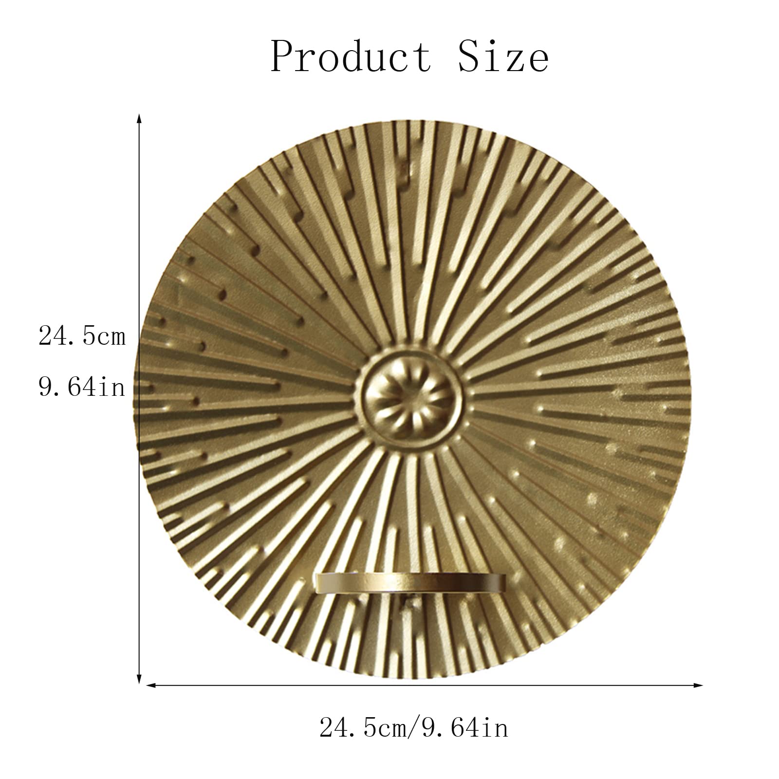 Candle Holder Wall Sconce Sculpture Metal Wall Mounted Candle Sconce Holders Wall Decorative Accents Set of 2 Gold,Gold f,Large