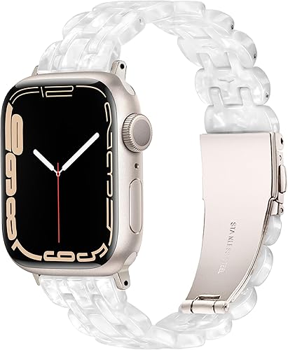 Vamyzji Compatible con Apple Watch Band de 1.614 in, 1.575 in, 1.496 in o 1.929 in, 1.772 in, 1.732 in, 1.654 in, correa de repuesto de resina