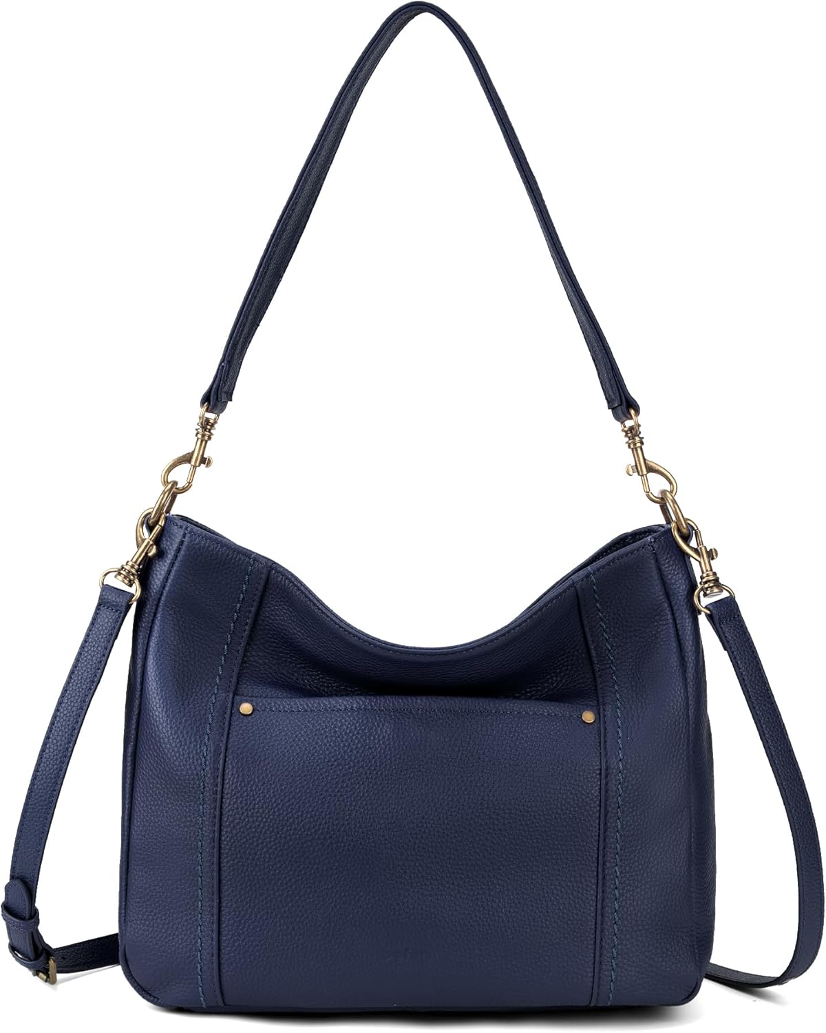 befen Genuine Leather Hobo Crossbody Bags for Women Retro Leather Purses Handbags Shoulder Bag with 2 Shoulder Straps