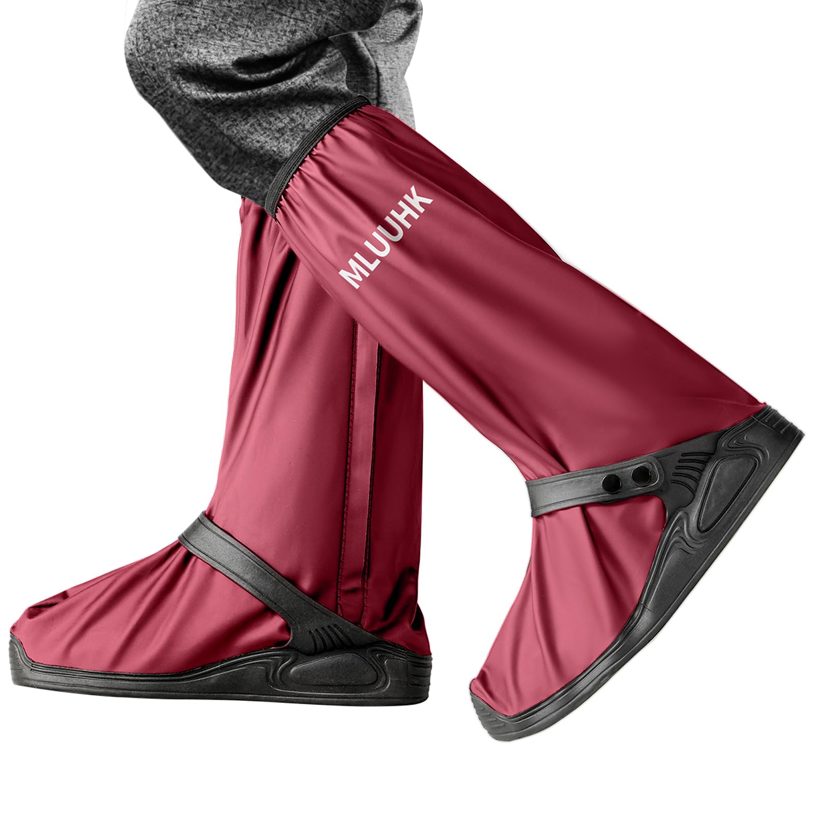 rain shoe covers, reusable waterproof rain cover for shoes, non-slip pvc snow boot covers for men and women