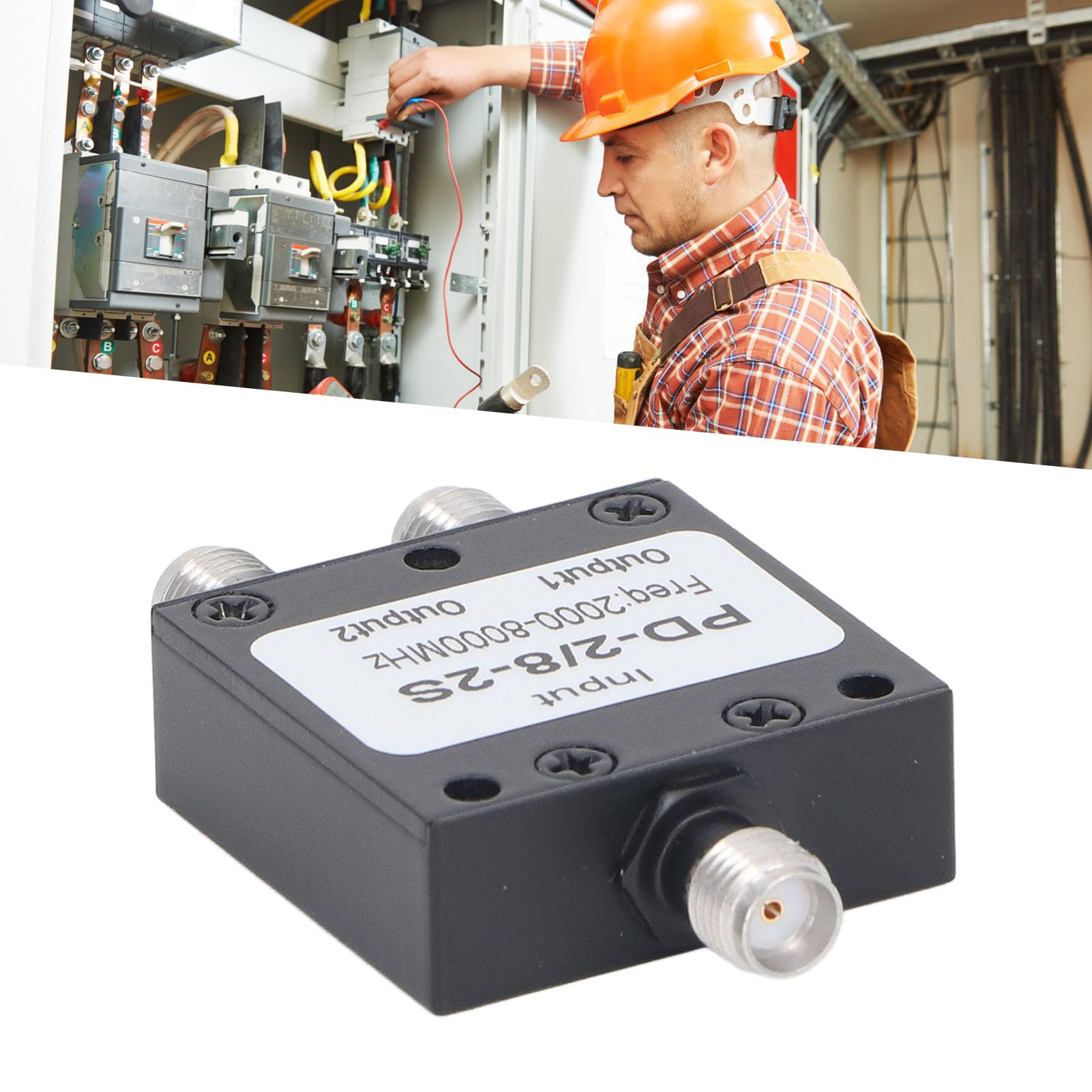 Divisor de Potencia SMA Divisor de Potencia de 2 Vías 2 a 8 GHz Baja Pérdida de Inserción Divisor de Potencia RF de Alto Aislamiento Divisor de Señal para Sistema de Antena