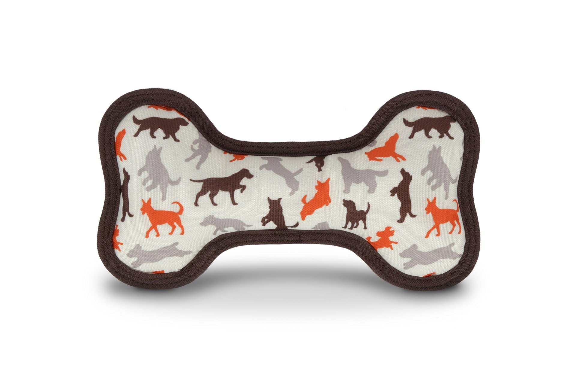 P.L.A.Y. Stuffed Dog Toys, ECO Bones - Extra Durable Squeaker Chew Toy, Great for Teething Puppies & Small, Medium, Large Dog Breeds - Machine