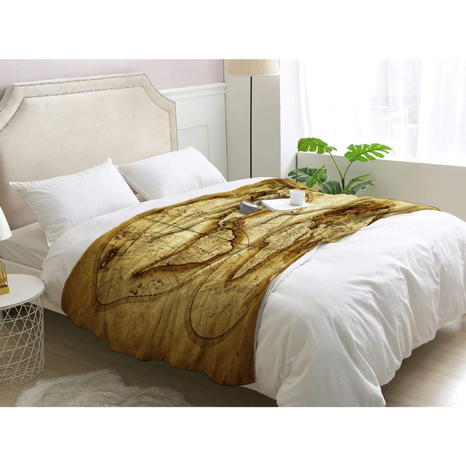 Couverture Mondiale Imprimée 3D - Doudoune Douce En Flanelle Pour Canapé, Chambre, Salon - Cadeau Idéal Enfant/ado - Taille 127x152 Cm (50x60 Pouces) - Lavable En Machine - 6