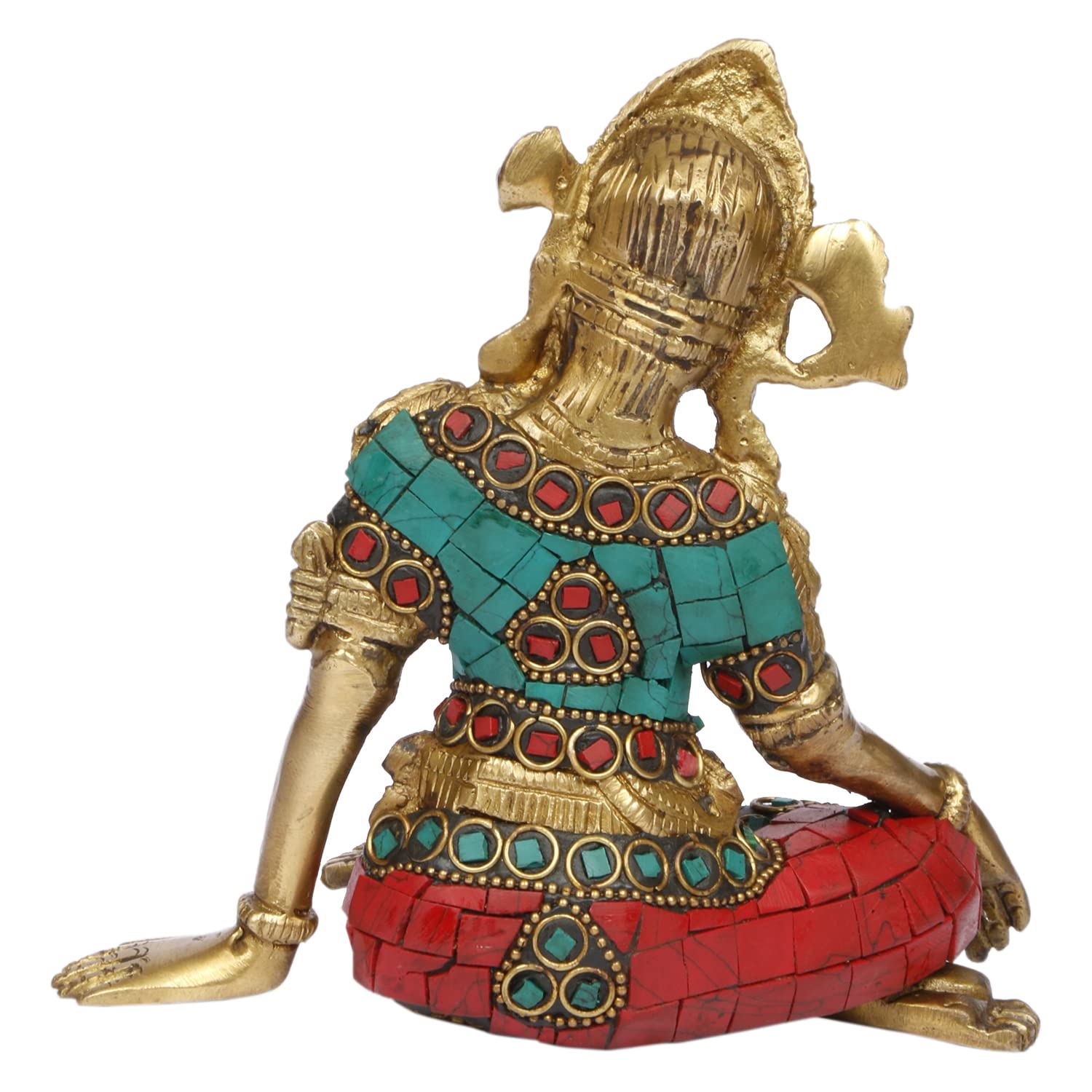 Amazon.co.jp: ARTVARKO インドラ・デヴ卿 真鍮 象嵌像