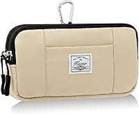 Vista 27 de KAMO Funda multiusos de lona horizontal para smartphone, funda para teléfono celular con asa para cinturón, bolsas de cinturón para mujeres, funda