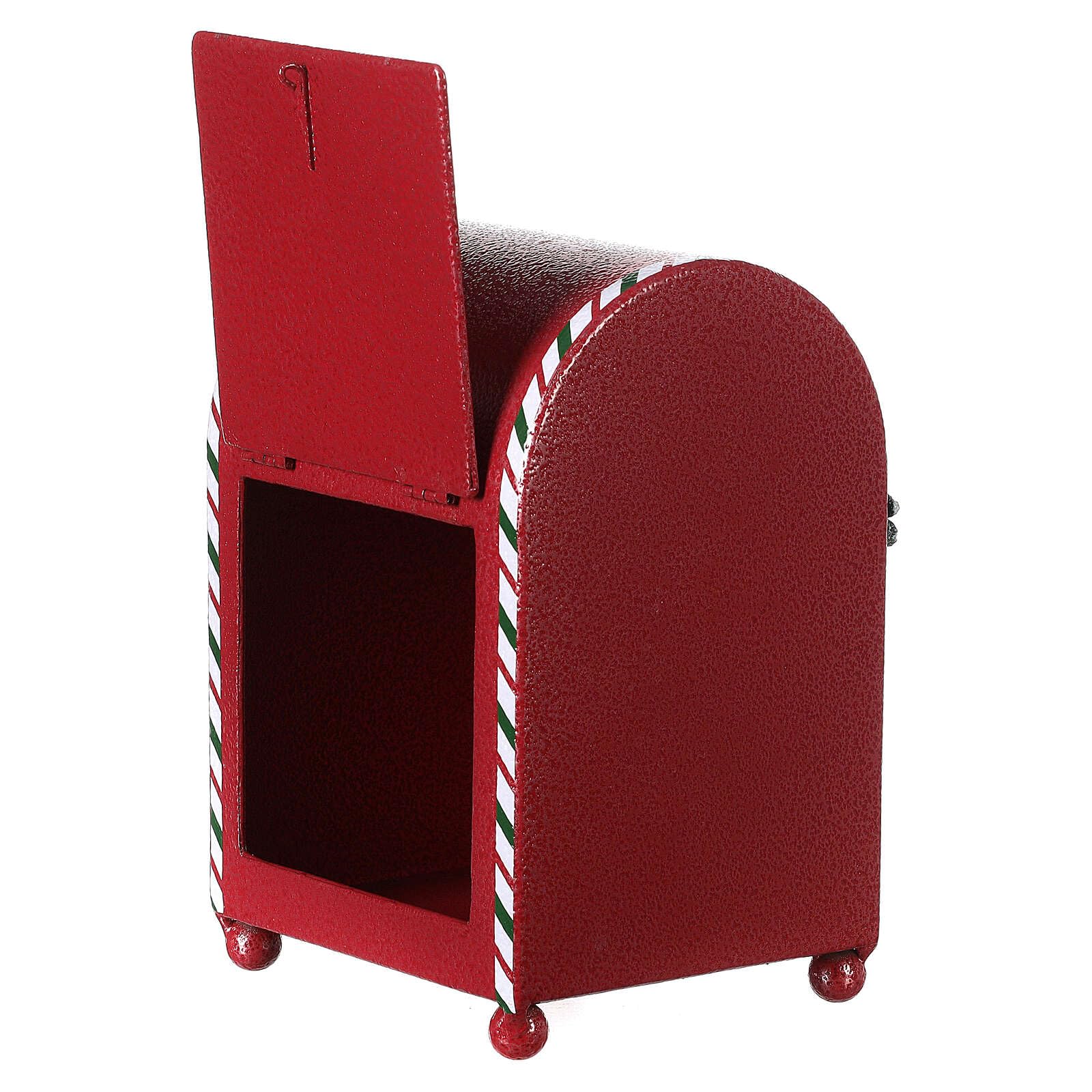 Holyart Portalettere Rosso Natalizio 20x15x10 cm