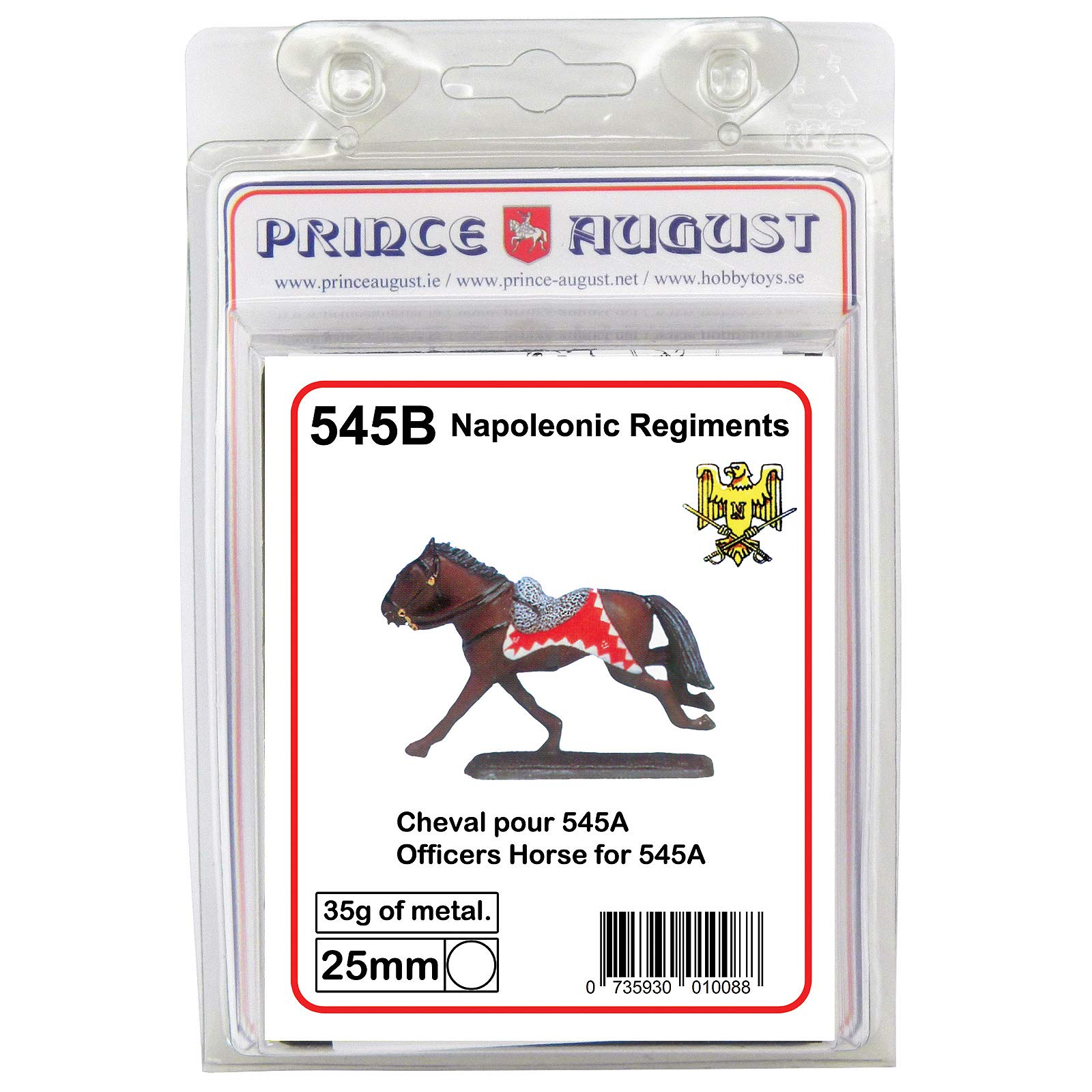 Moule à moulage Prince August PA545B Cheval 10e Hussars figurine