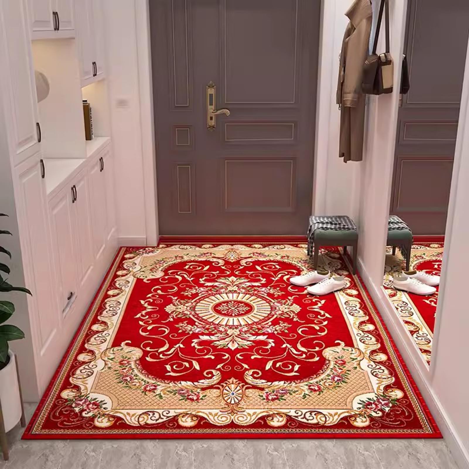 Tapis de chaussures intérieur fin pour entrée et tapis de bienvenue