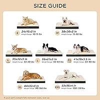 Vista 6 de Bedsure - Cama ortopédica XL para perro grande, con funda lavable y extraíble, tapete de espuma con forma de huevera, apta para perros de hasta 100