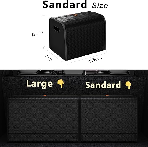 Miniatura 2 de GMQ Organizador de maletero de automóvil para SUV, organizadores de automóvil y almacenamiento con almacenamiento plegable, gran capacidad para SUV,