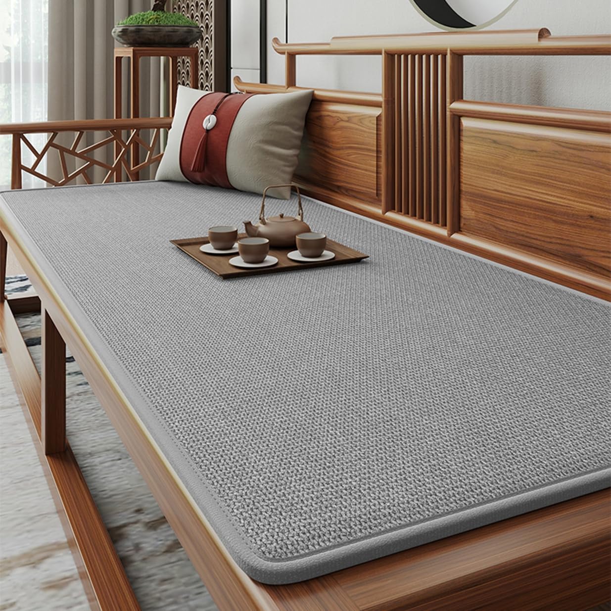 長座布団 座布団 ごろ寝マット 厚め あったか おしゃれ ロング フロアクッション 洗える 北欧 大きめ 50x80cm 長い 折り