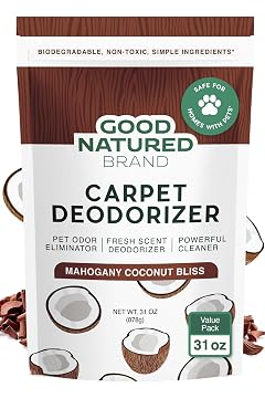 Good Natured Brand Carpet Deodorizer Freshener Powder 31 oz Pet Odor Eliminator for Strong Odor Pet Urine Fresh