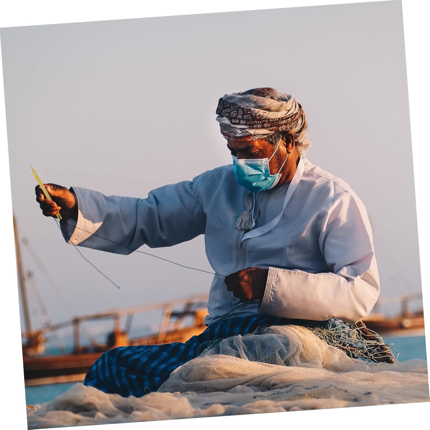 STOBOK 120pcs Net Fishing Trap Repair Fishnet Shuttle Knitting Tool Easy to Use Portable Fishing Supplies