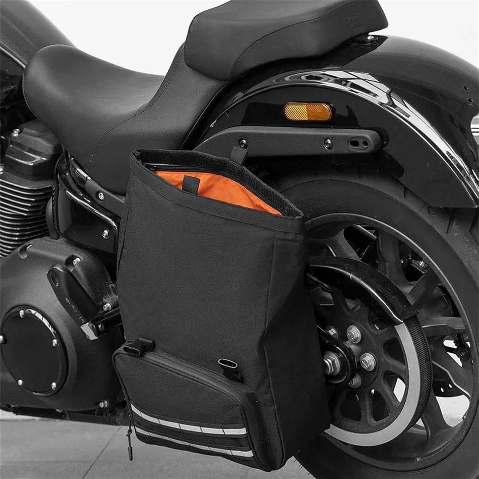 Motorrad-Ersatzteile Motorrad Schwinge Tasche Seite Werkzeug Lagerung Tasche Für Sportster Dyna Low Rider Fahrer Motorrad Schwinge Taschen