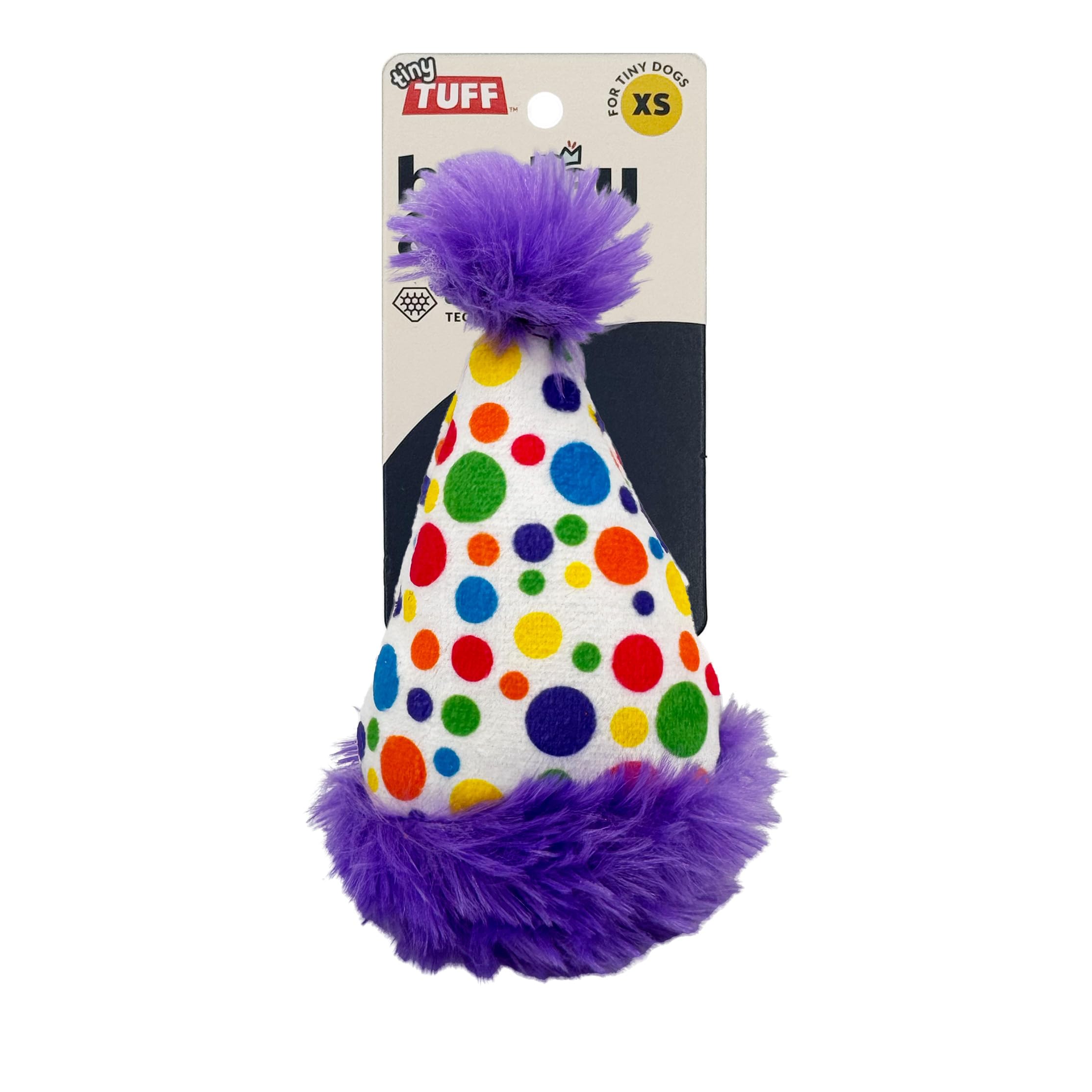 Huxley & Kent H&K Dog Tiny Tuff Polka Dot Party Hat
