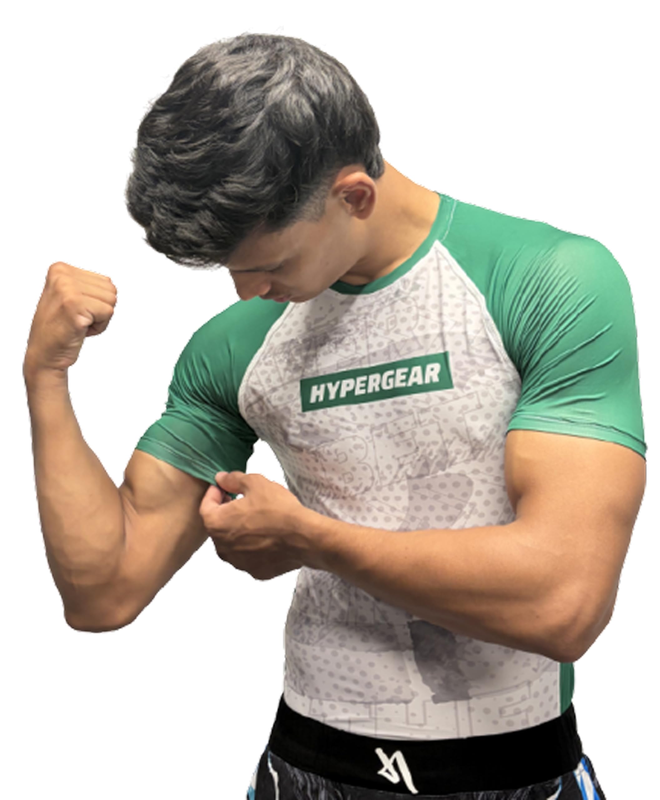 hyper gear Underdog Green T-Shirt | BJJ Rashguard T-Shirt | Unisex | Athletic Fit | Kickboxing | MMA-picture-25