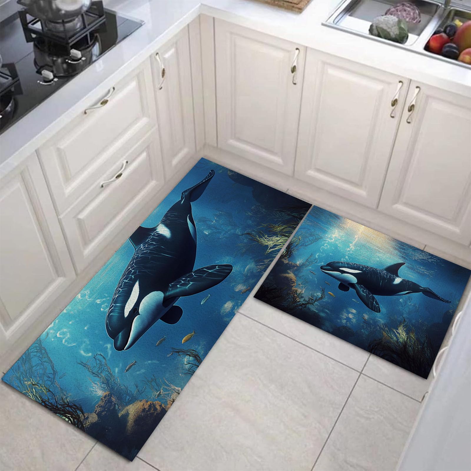 Tapis cuisine antidérapants pour éviter les glissades et taches d'huile