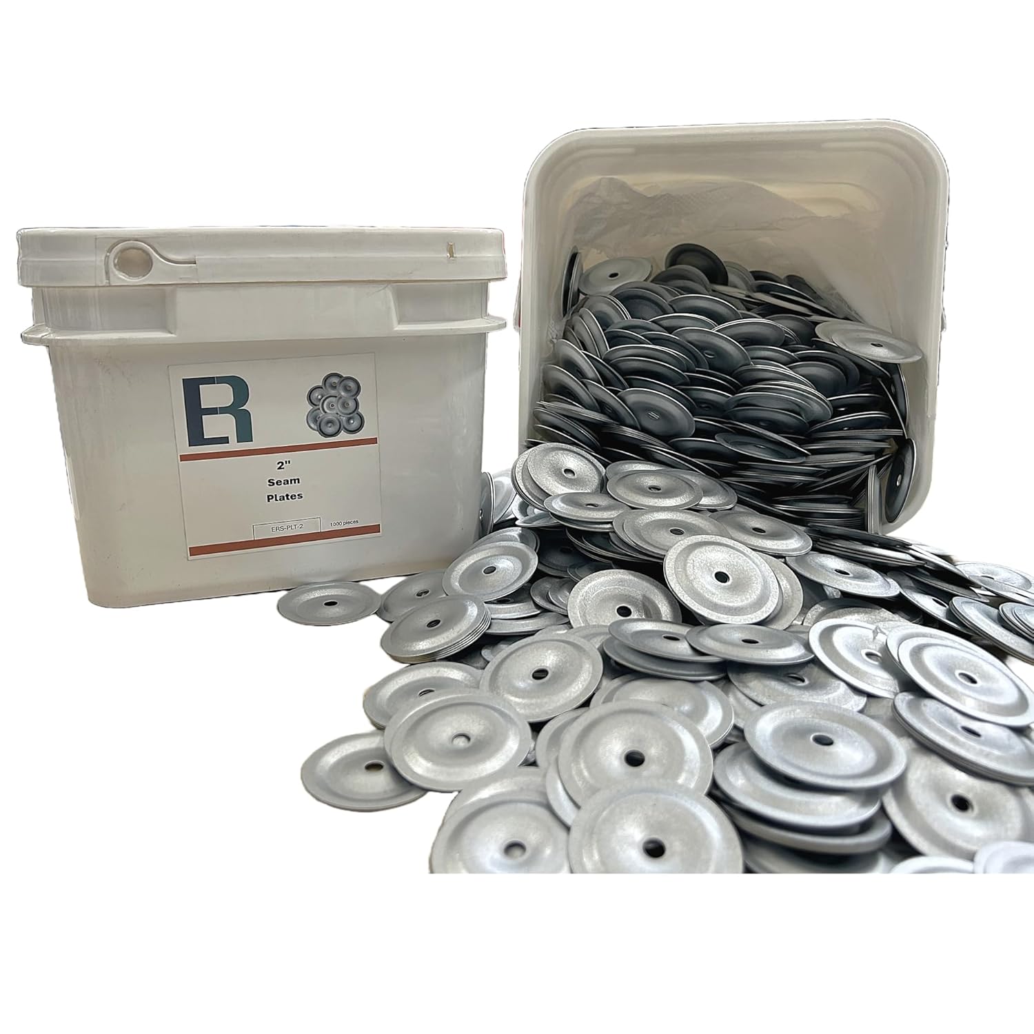 ERS 2″ (1,000pc) Non-Barbed Seam Plates, Seam Plates for Commercial Roofing All Needs – Durable Material