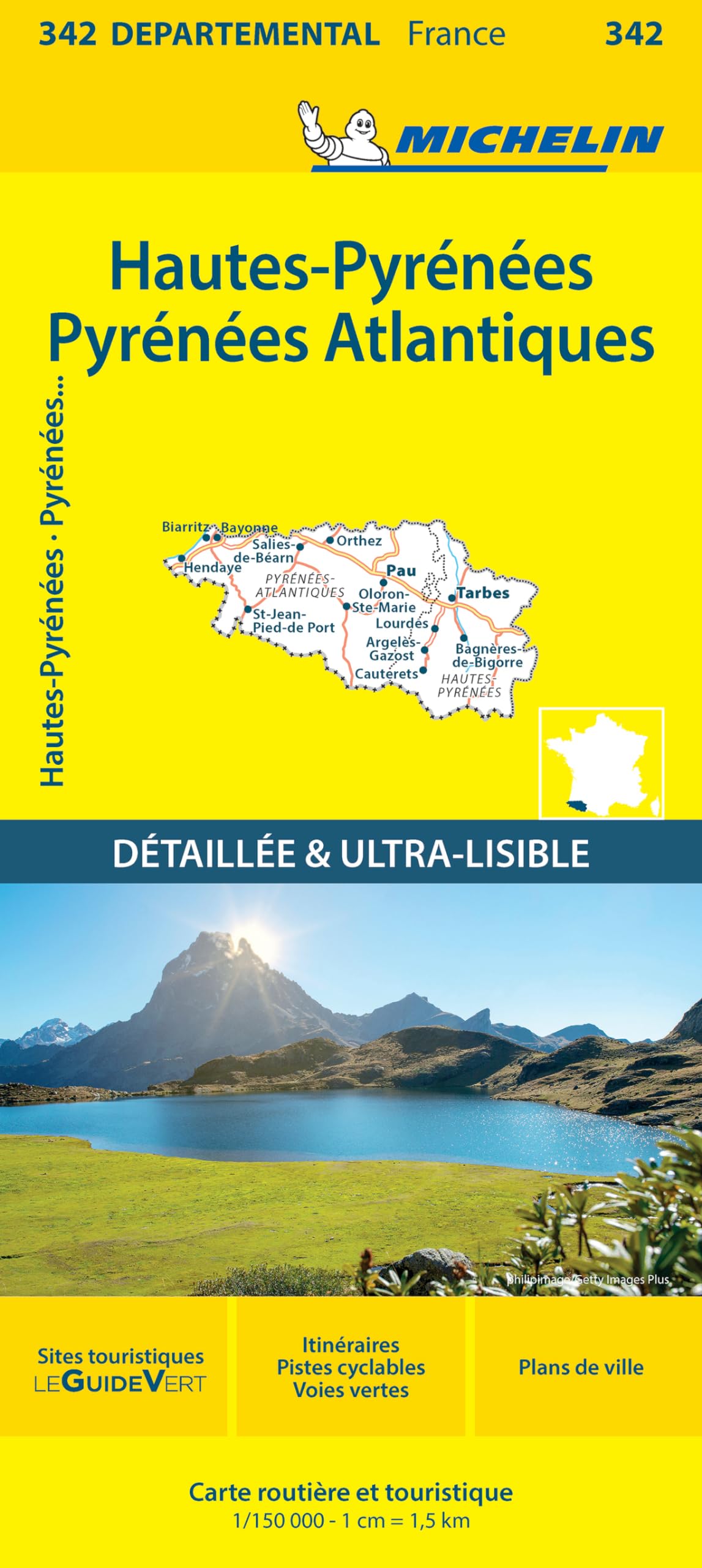 Hautes-Pyrénées Pyrénées-Atlantiques - Michelin Local Map 342: Map (Michelin départemental France, 342)