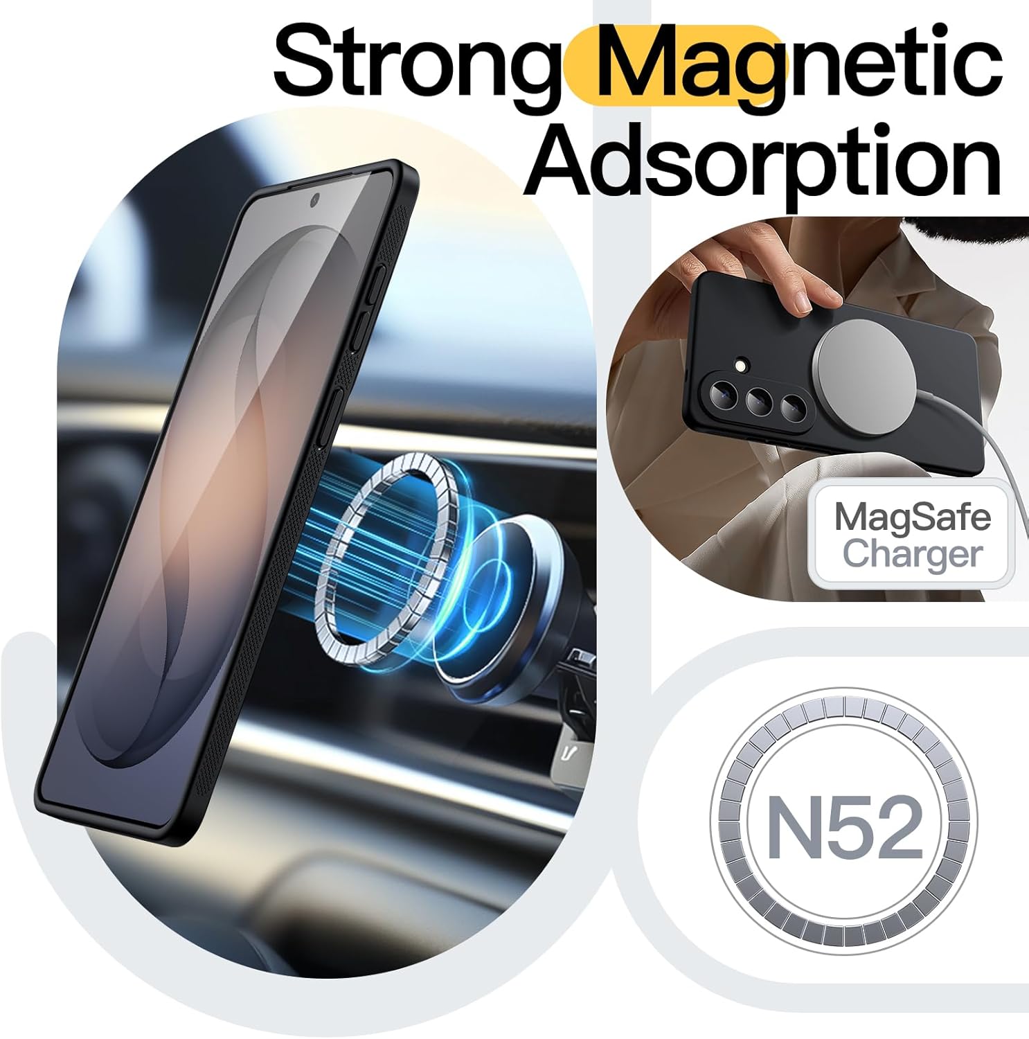 جيتك جراب رفيع لموبايل سامسونج جالاكسي S26 بلس، متوافق مع ماج ... - view 3