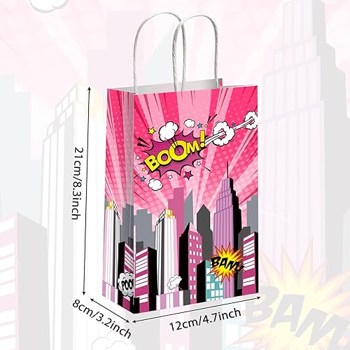 Miniatura 10 de gisgfim 12 bolsas de regalo para fiestas de cumpleaños, regalos de spa, bolsas de regalo de papel, para fiestas temáticas de spa, para niños, niñas,