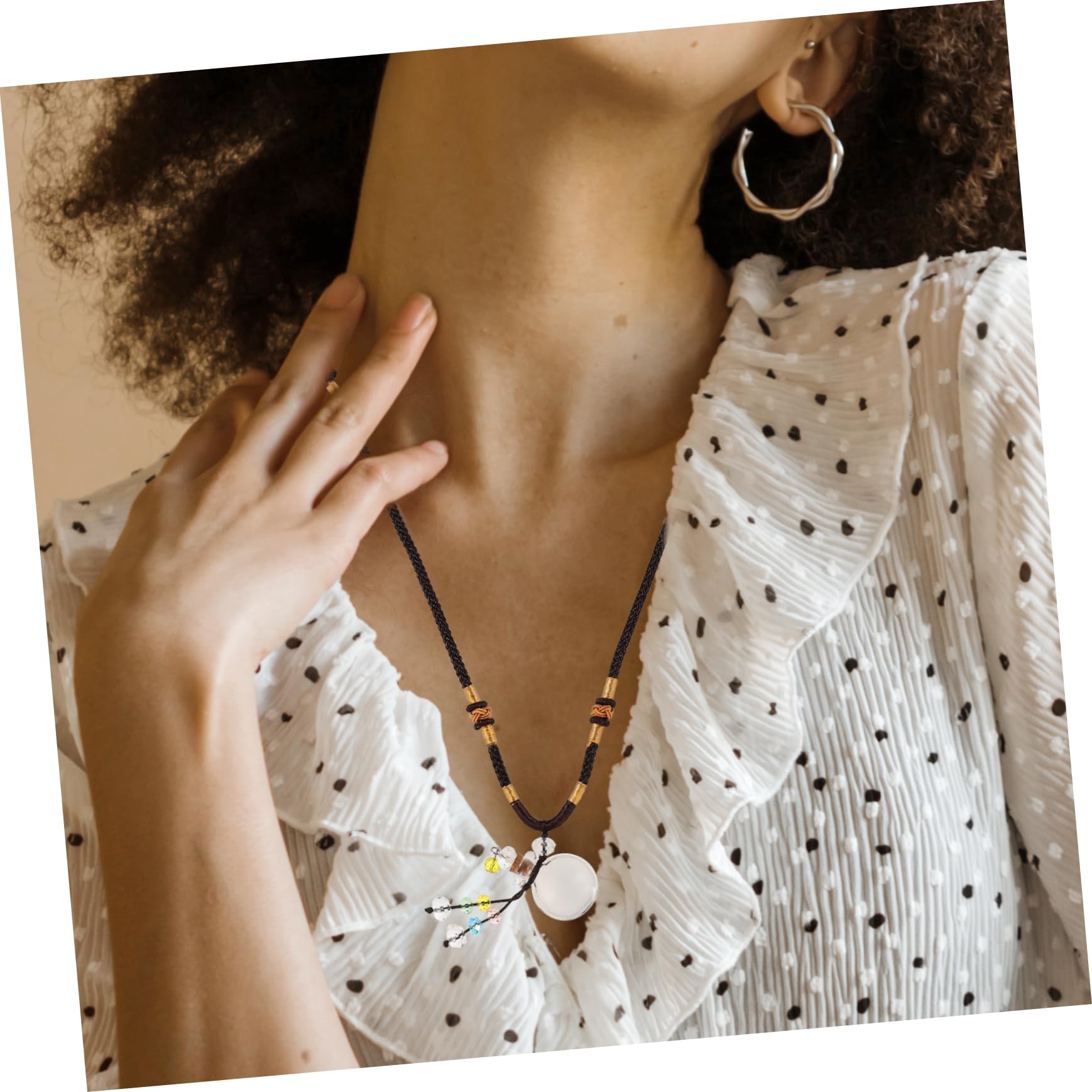 GALPADA 3pezzi Collana Diffusore Di Oli Essenziali Con Ciondolo Creativo e Design Elegante Accessorio Unico Per Pulizia Aria e Decorazione Personale
