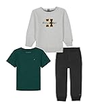 boys 3pc With Two Tops Fleece Jogger Set